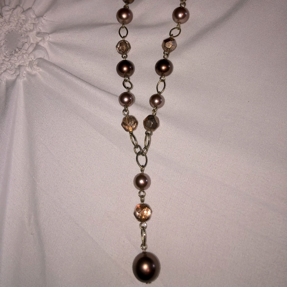 Brown Pearl necklace ✨🥰